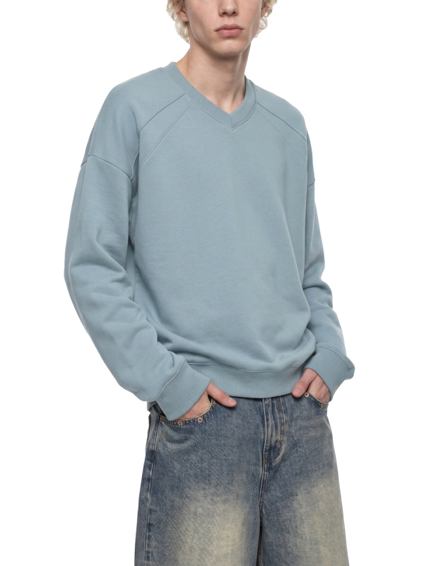 Unisex Oversized V-Neck Sweatshirt