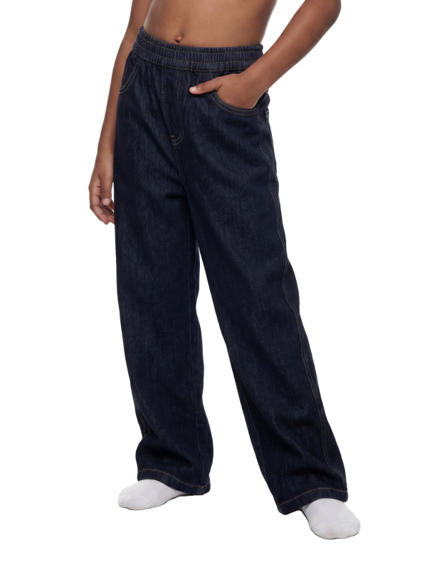 Kid’s Straight Leg Elastic Waist Jeans
