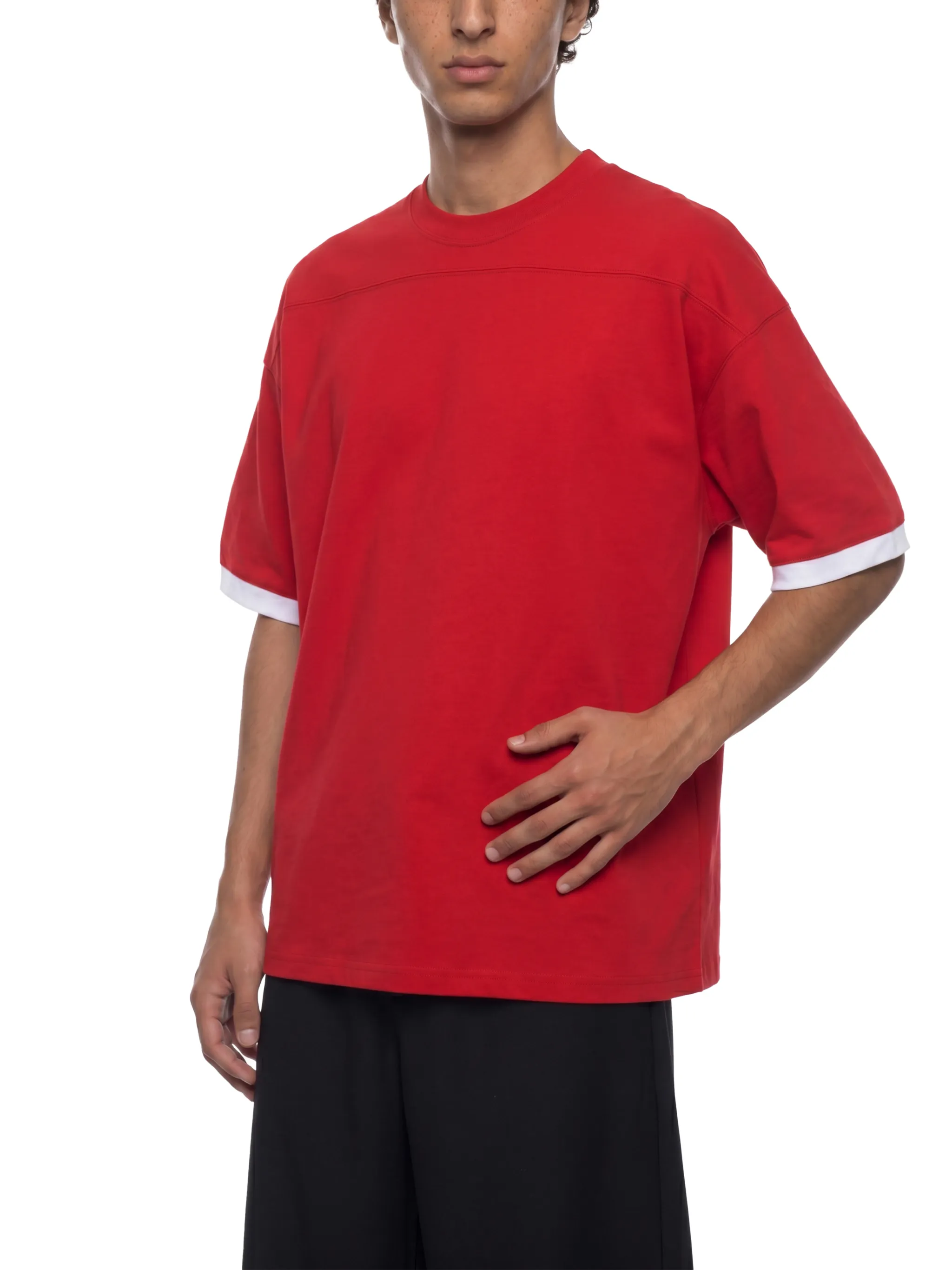 Unisex Color Block Drop Shoulder T-Shirt