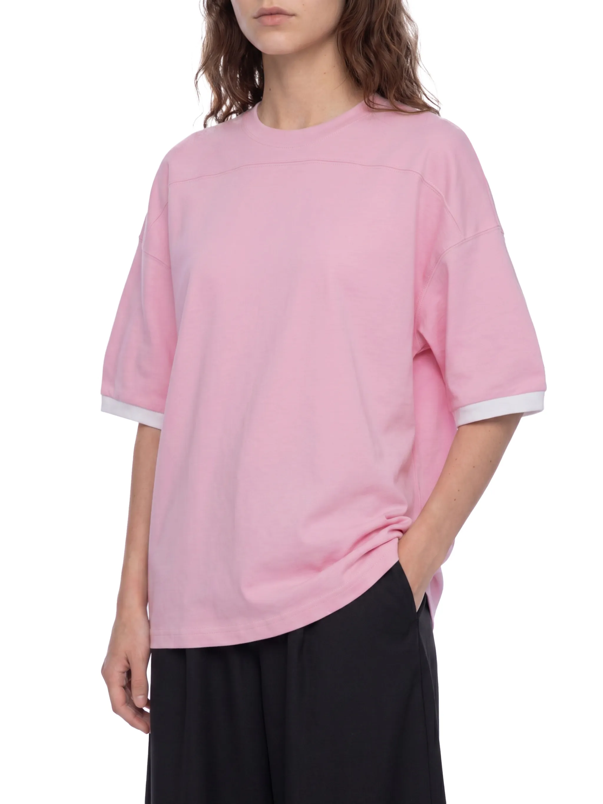 Unisex Color Block Drop Shoulder T-Shirt