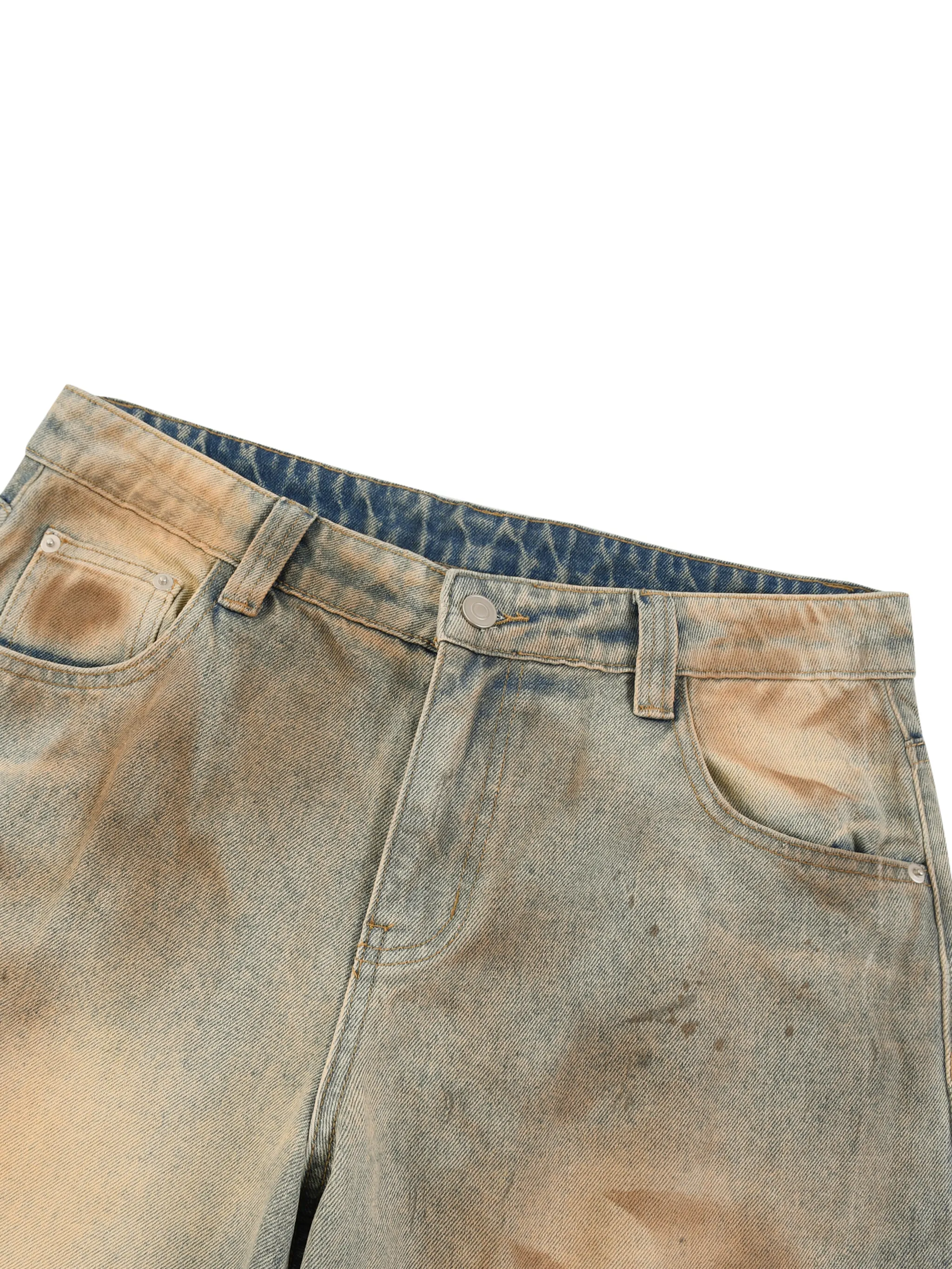 Men’s Vintage Wash Barrel Leg Jeans
