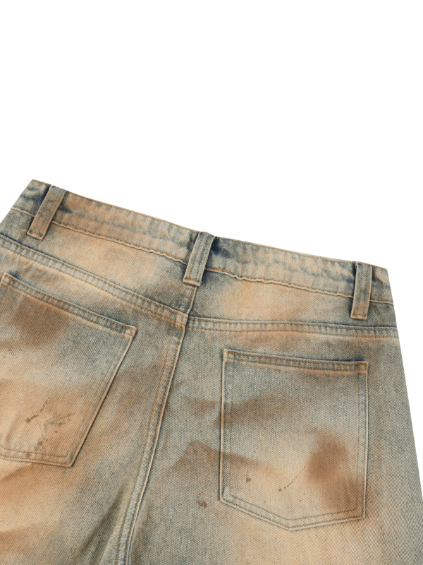 Men’s Vintage Wash Barrel Leg Jeans