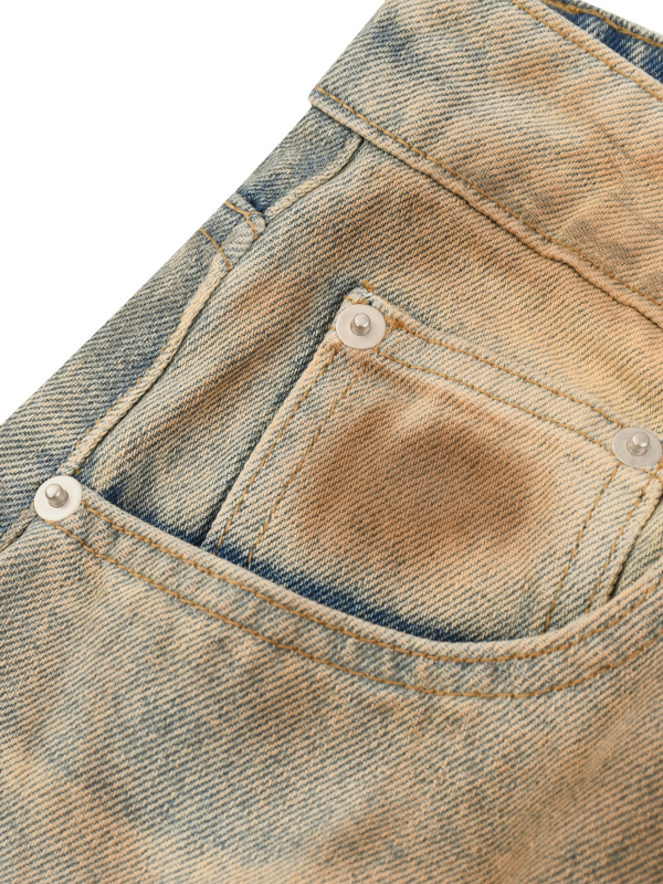 Men’s Vintage Wash Barrel Leg Jeans