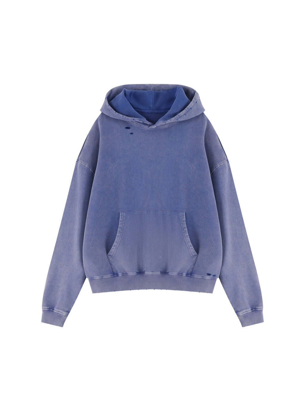 Unisex Mineral Wash Distressed Hoodie - Main Image