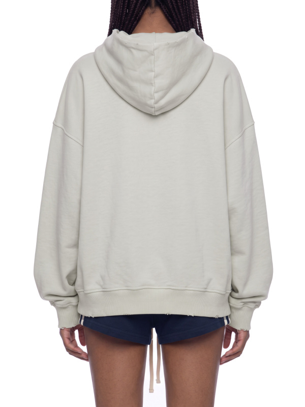 Unisex Mineral Wash Distressed Hoodie