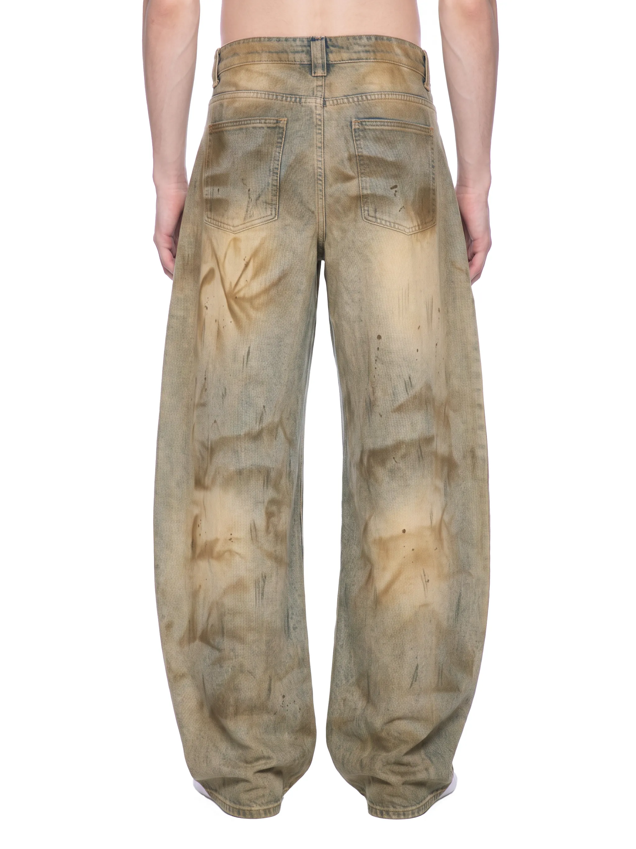 Men’s Vintage Wash Barrel Leg Jeans