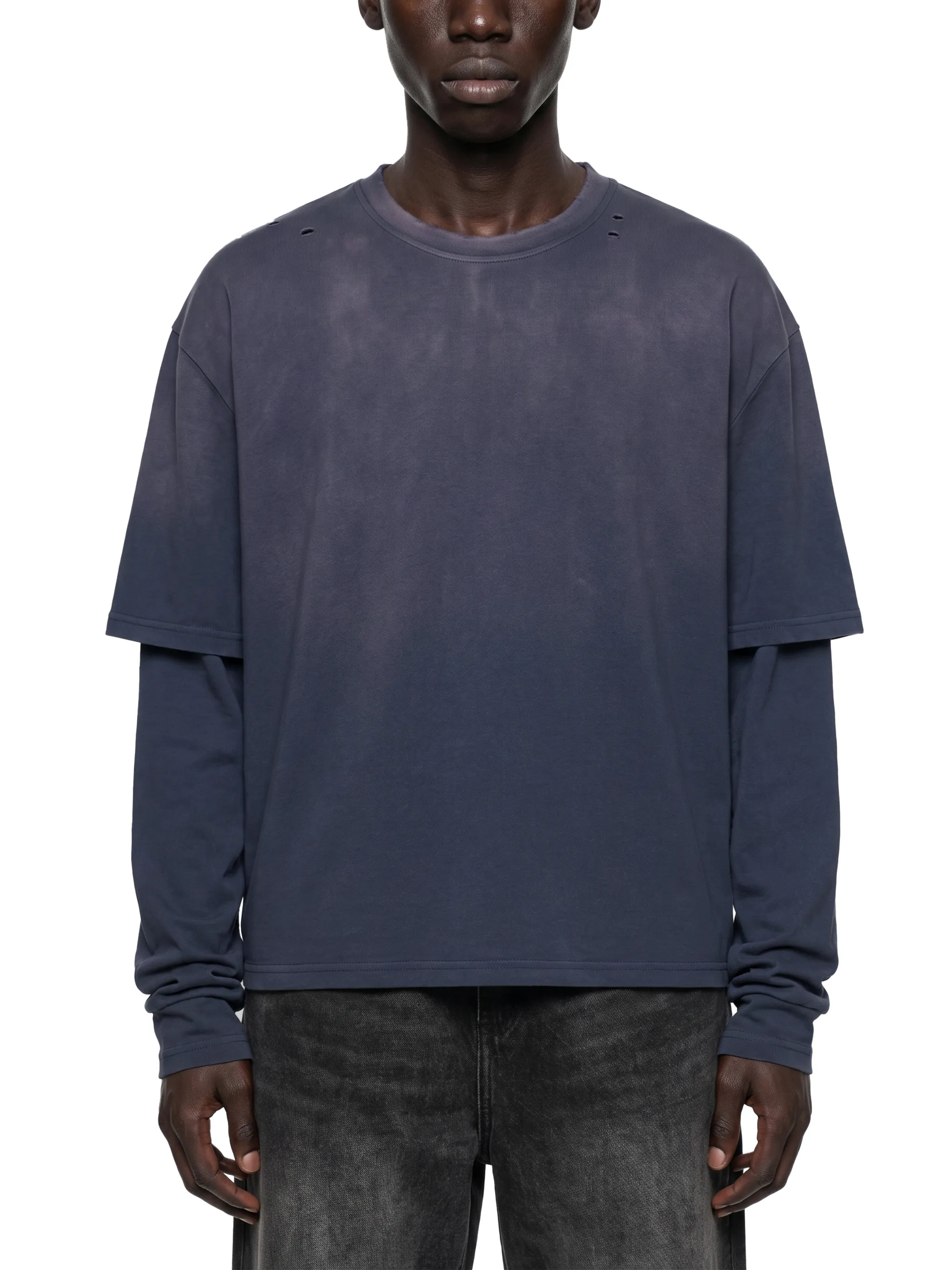 Unisex Vintage Wash Layered T-Shirt