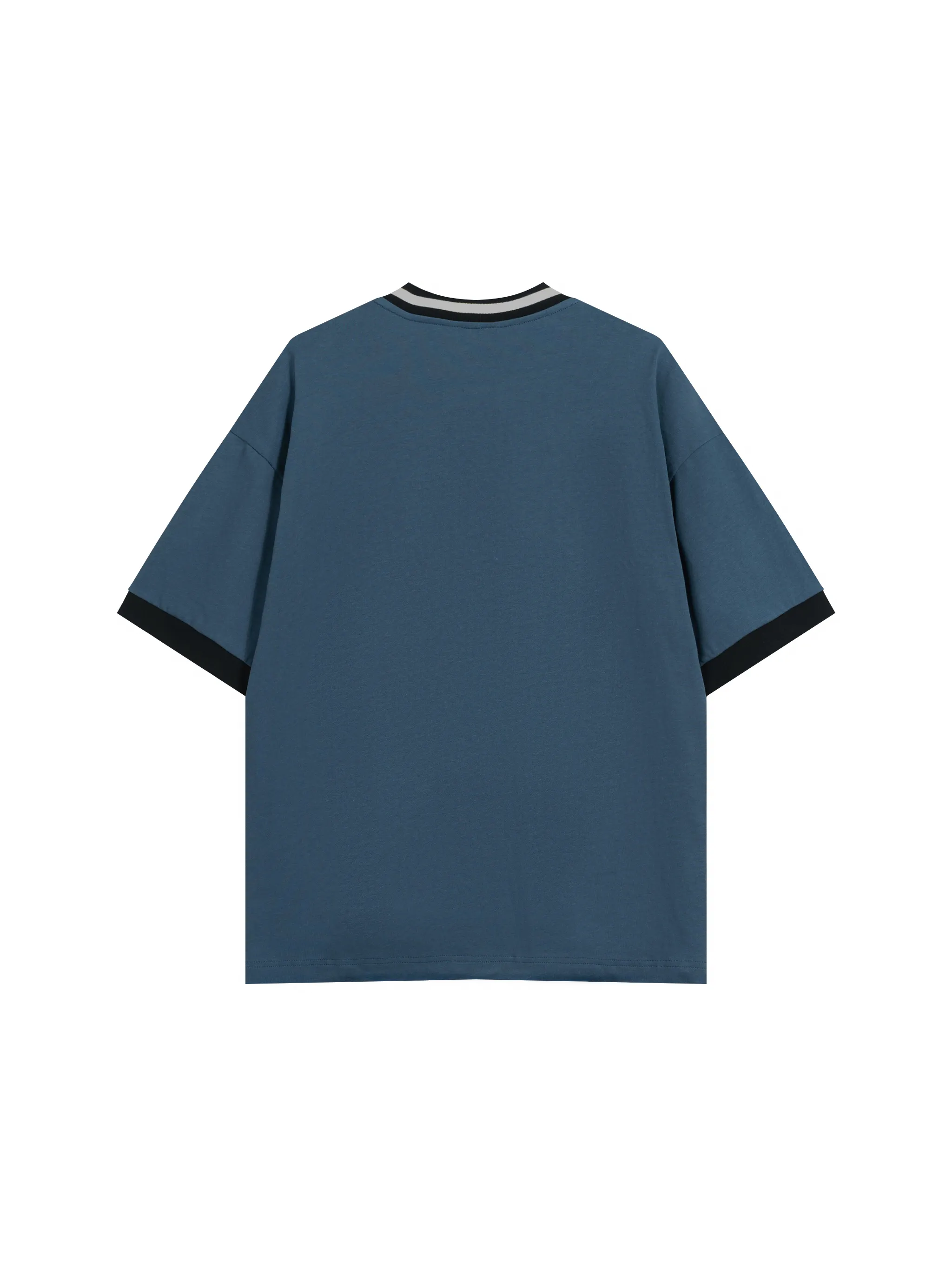 Unisex Color Block V-Neck T-Shirt