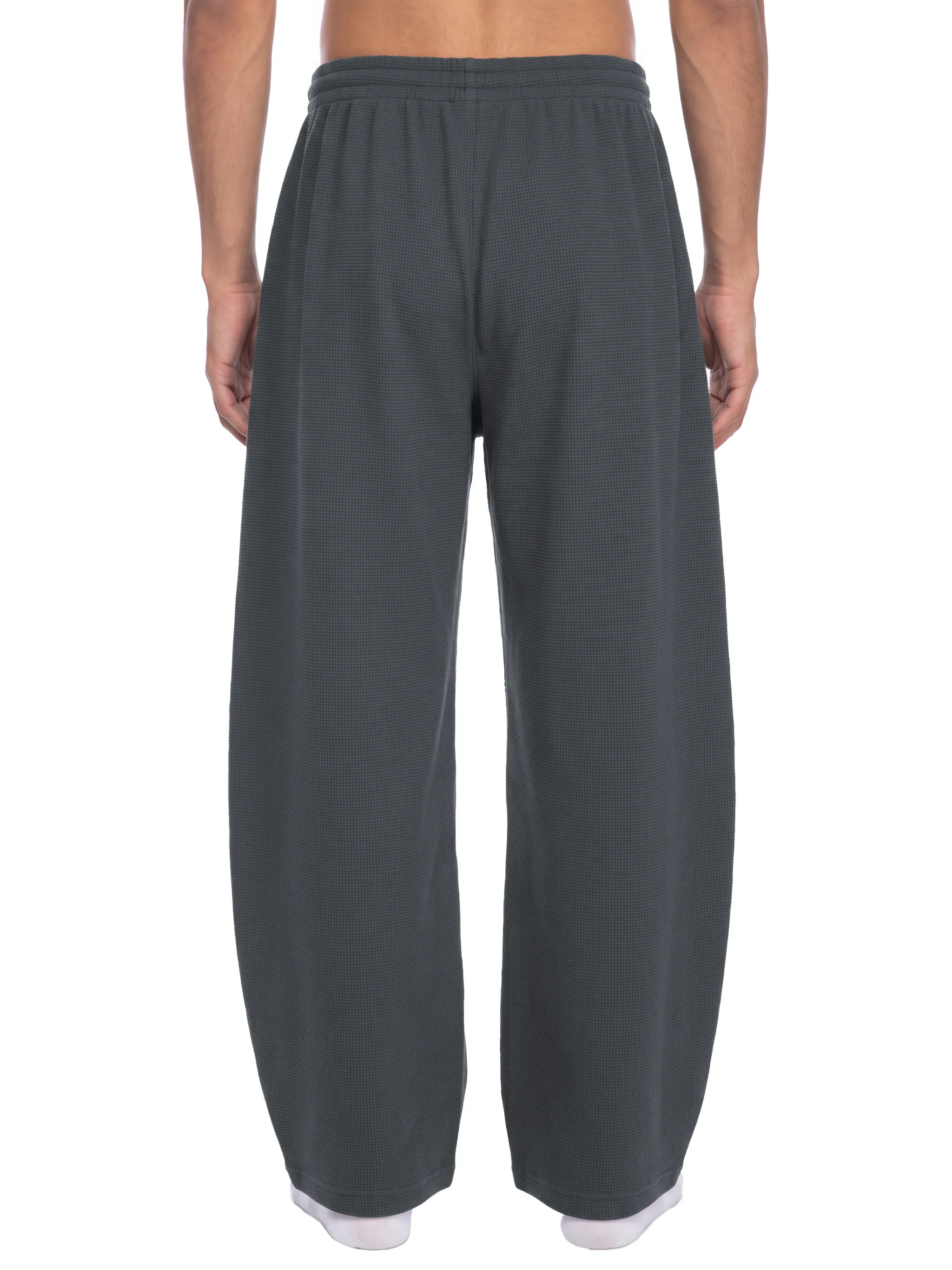 Unisex Waffle Barrel Leg Pants
