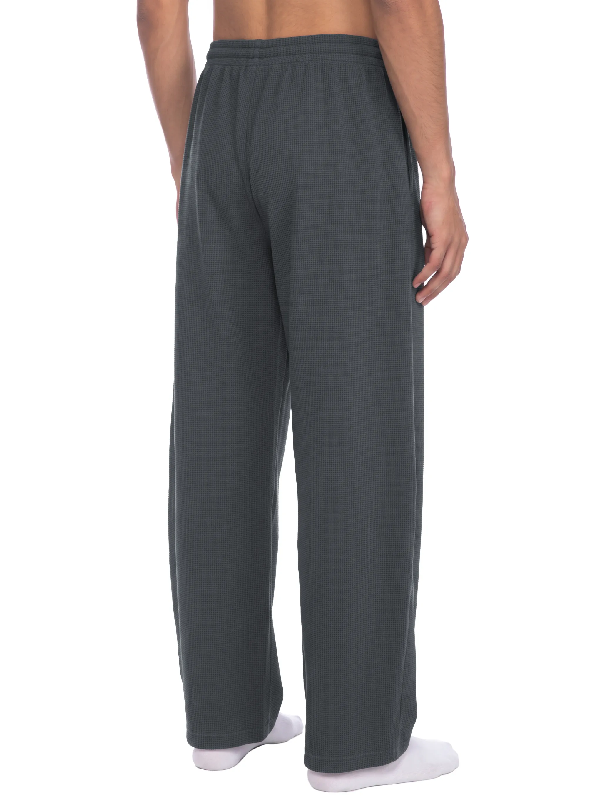 Unisex Waffle Barrel Leg Pants