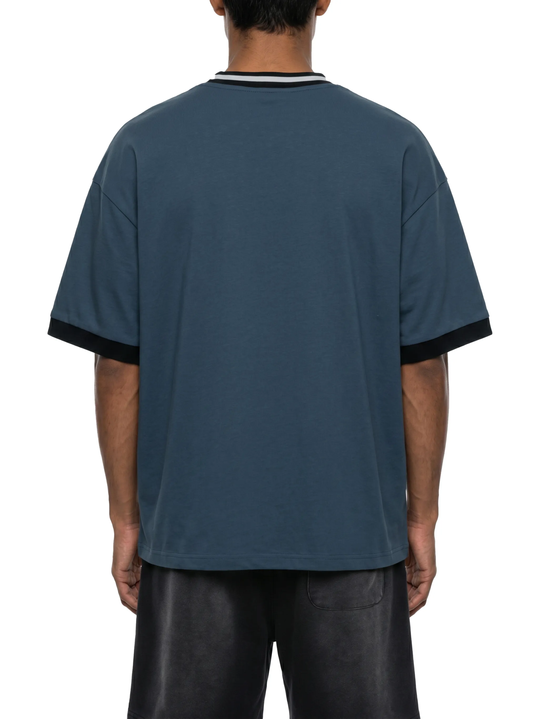 Unisex Color Block V-Neck T-Shirt