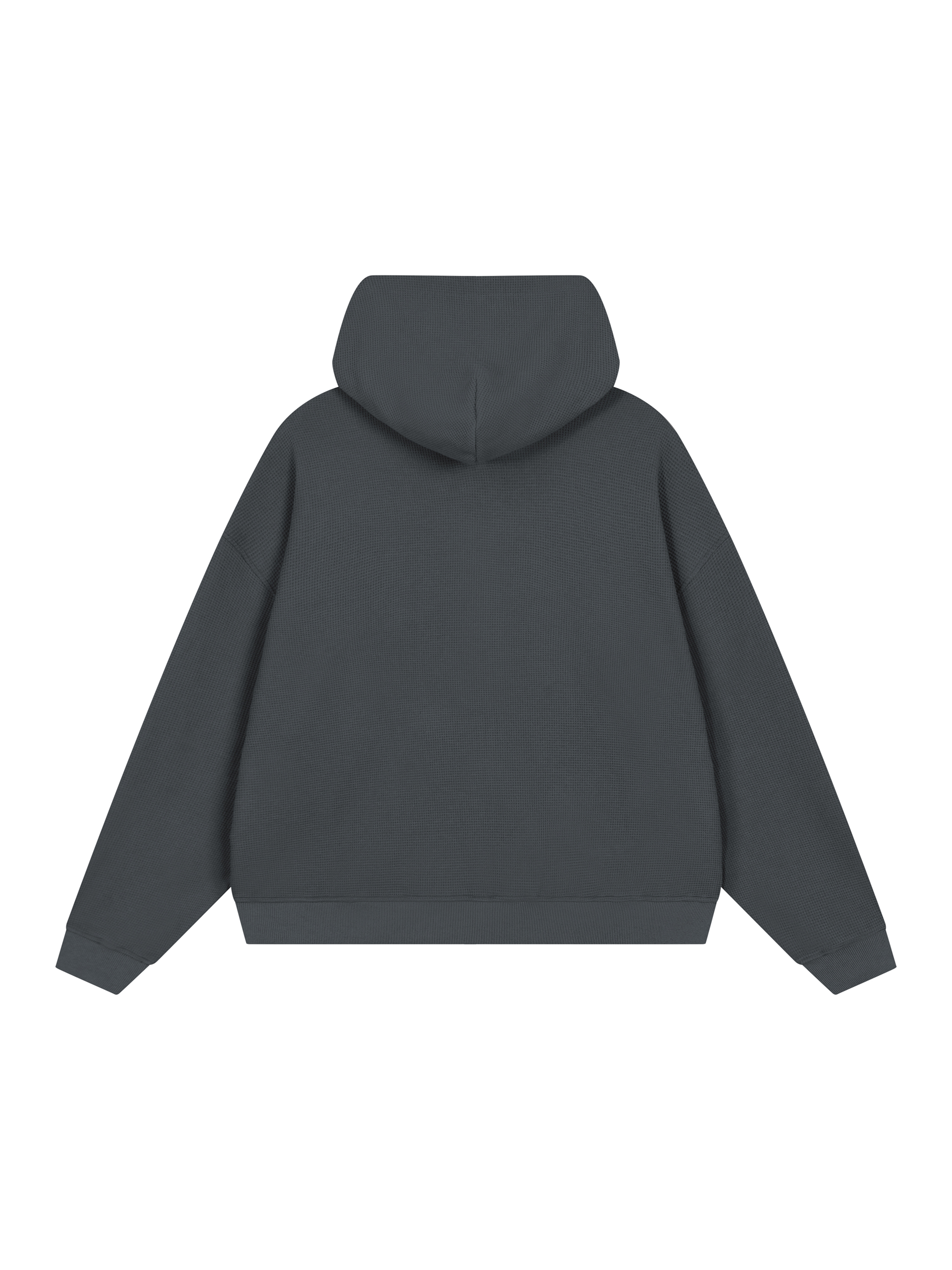 Unisex Waffle Boxy Full Zip Hoodie #UT0193 | TAPSTITCH