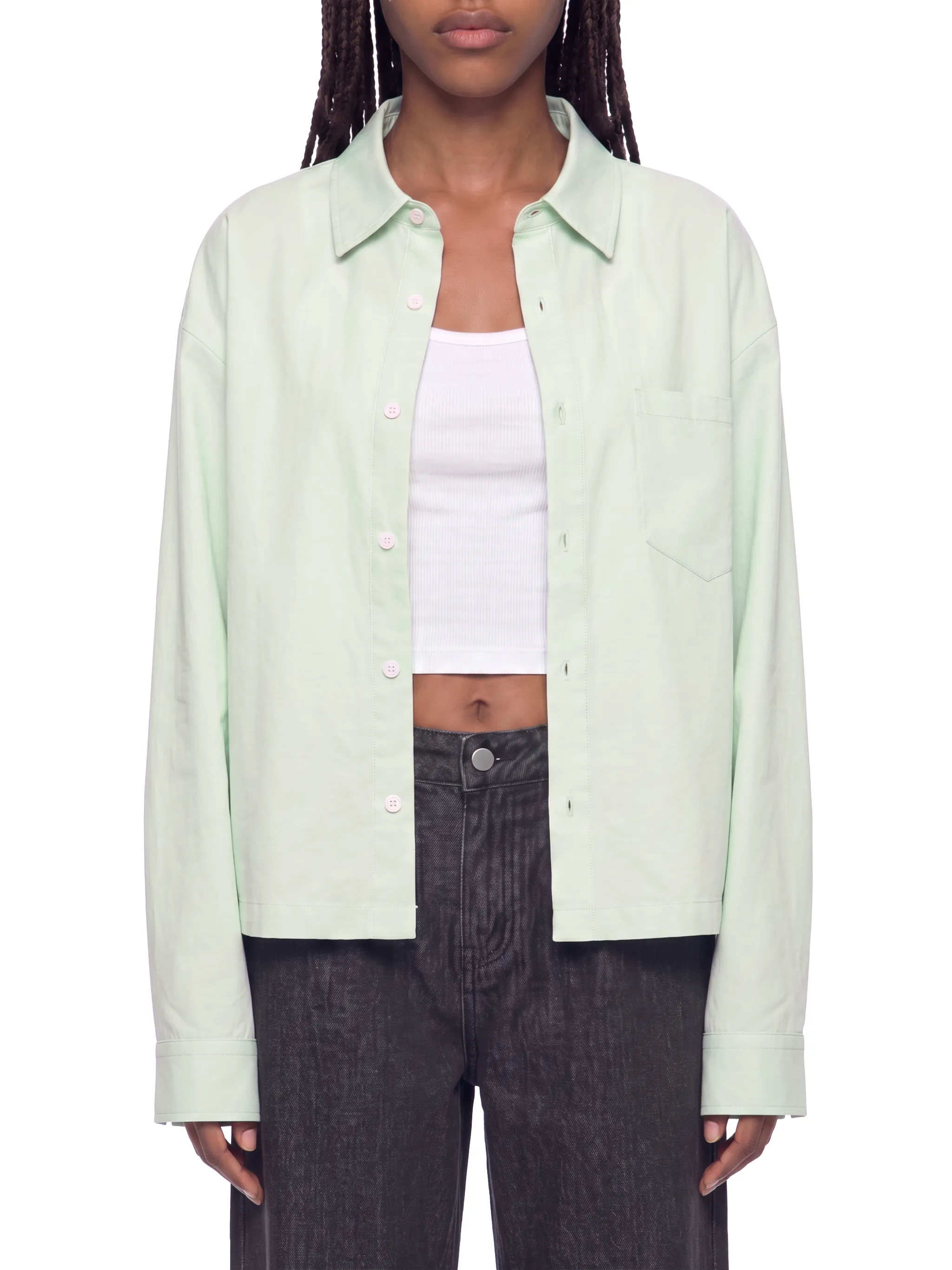 Unisex Boxy Long Sleeve Shirt