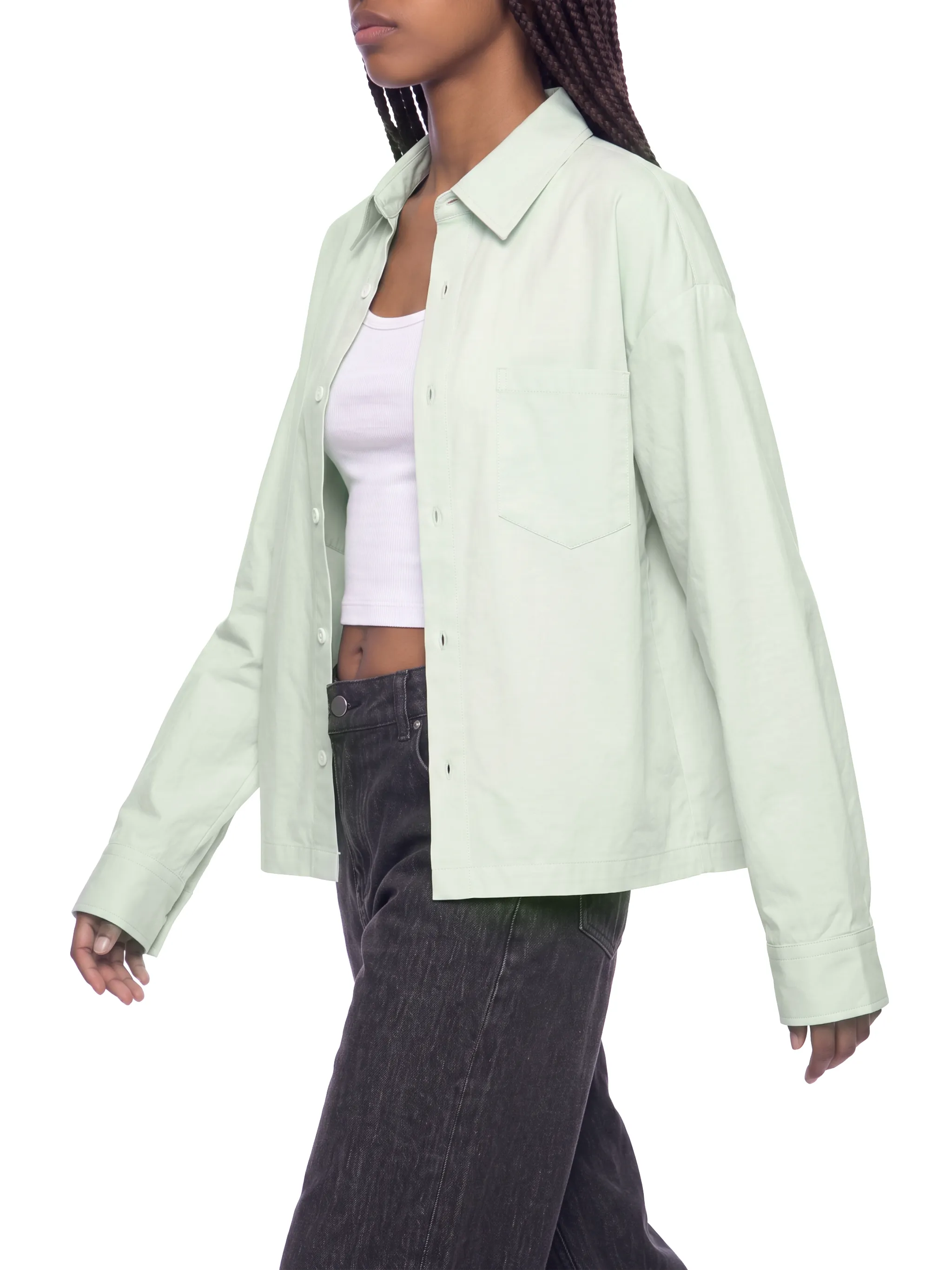 Unisex Boxy Long Sleeve Shirt