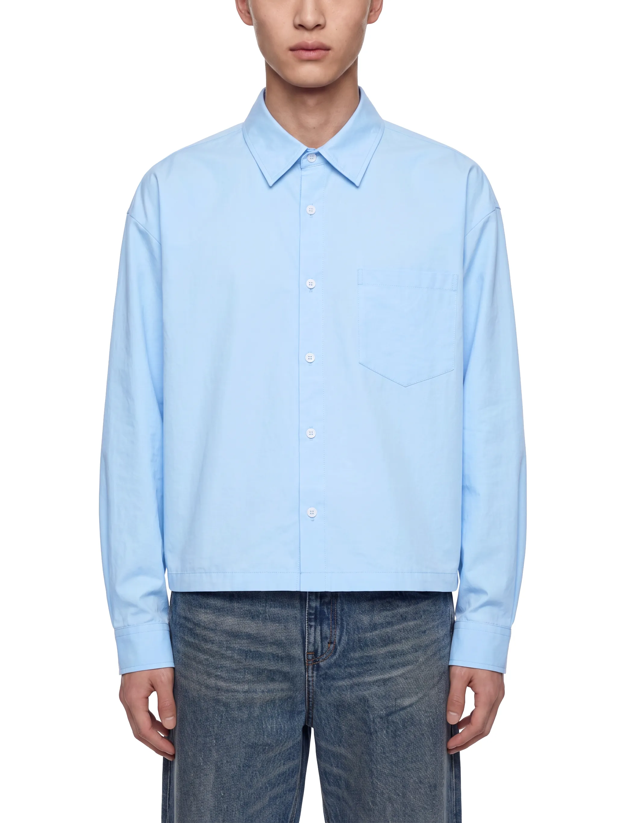 Unisex Boxy Long Sleeve Shirt