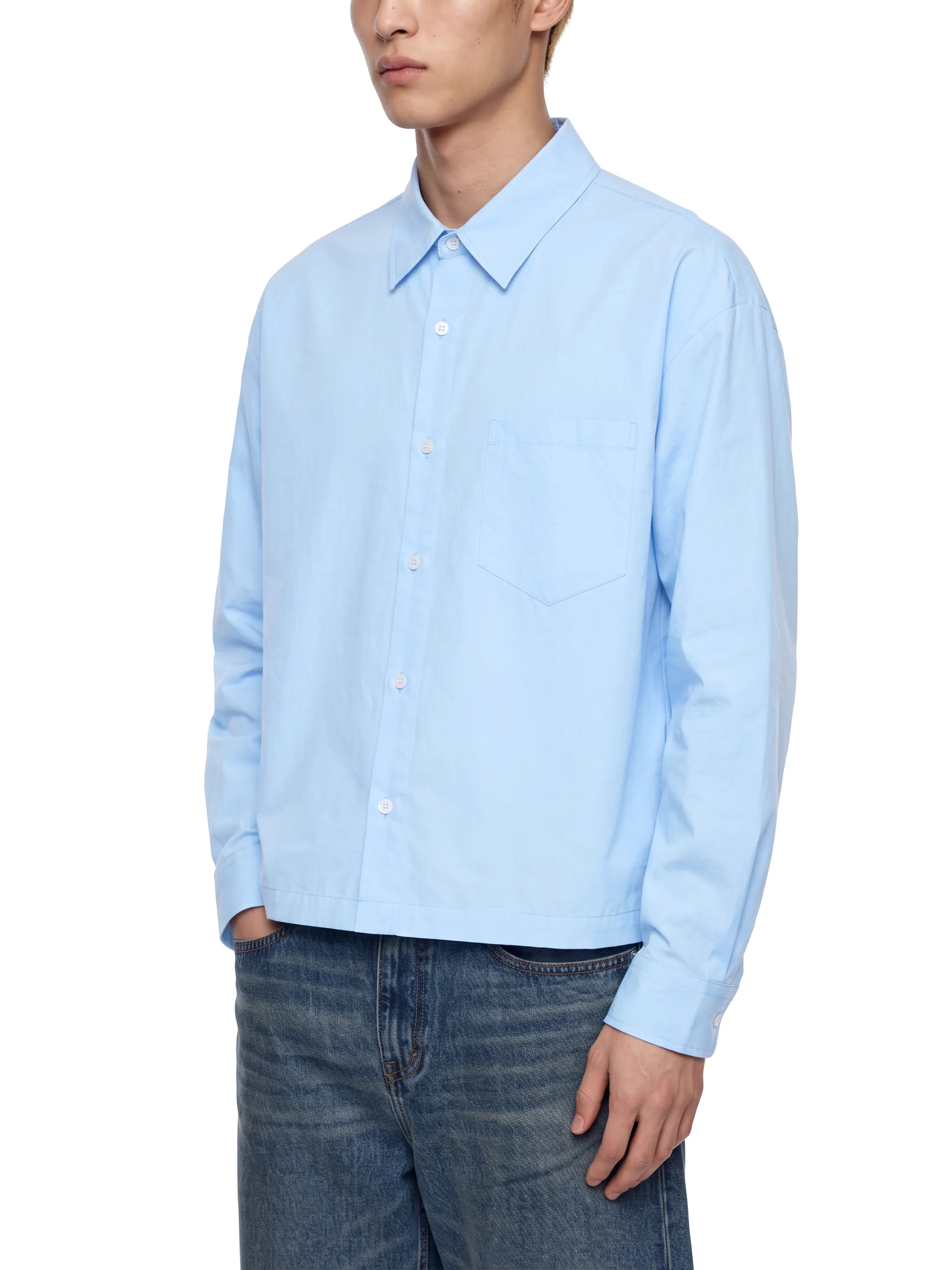 Unisex Boxy Long Sleeve Shirt
