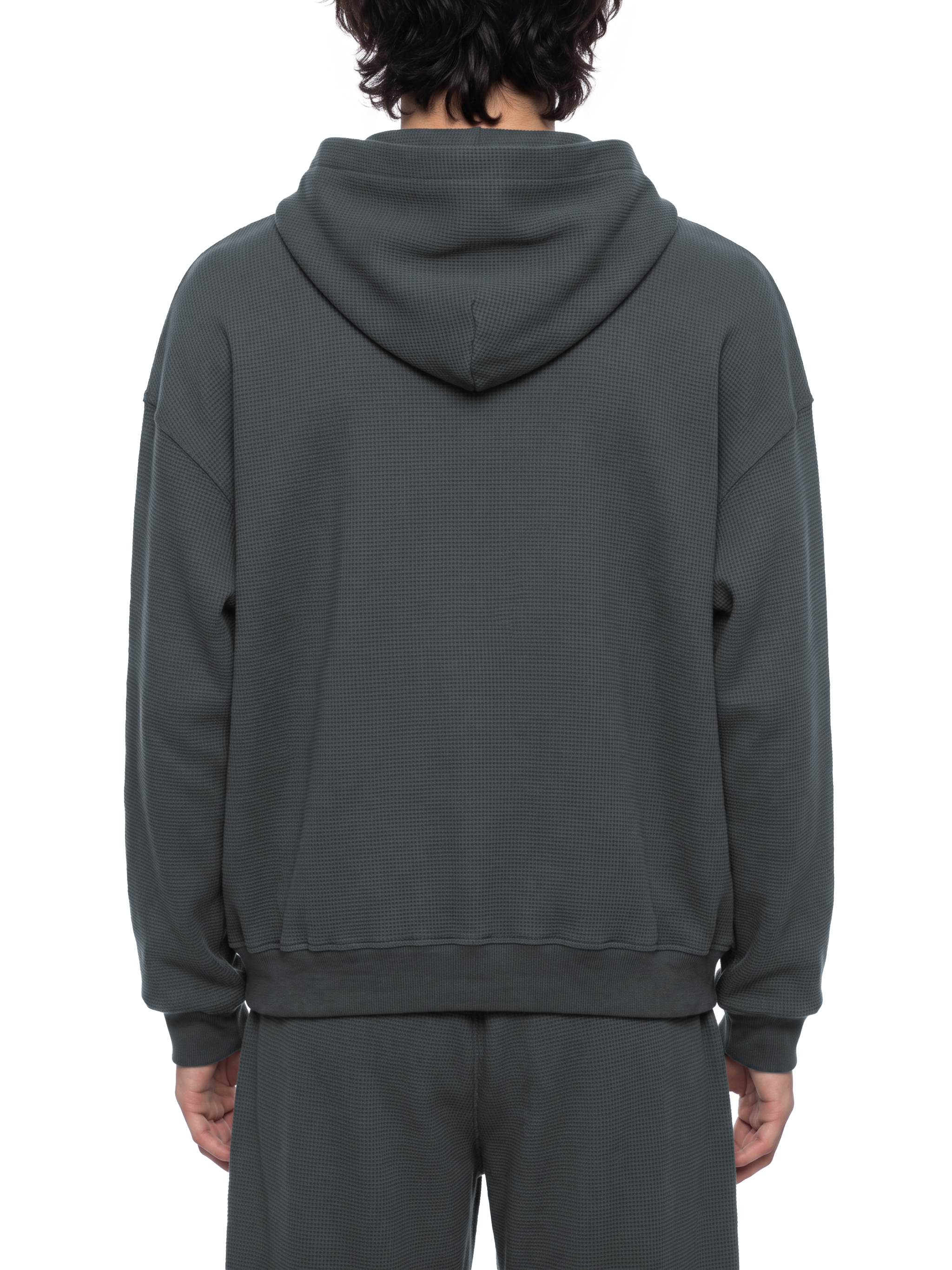 Unisex Waffle Boxy Full Zip Hoodie #UT0193 | TAPSTITCH