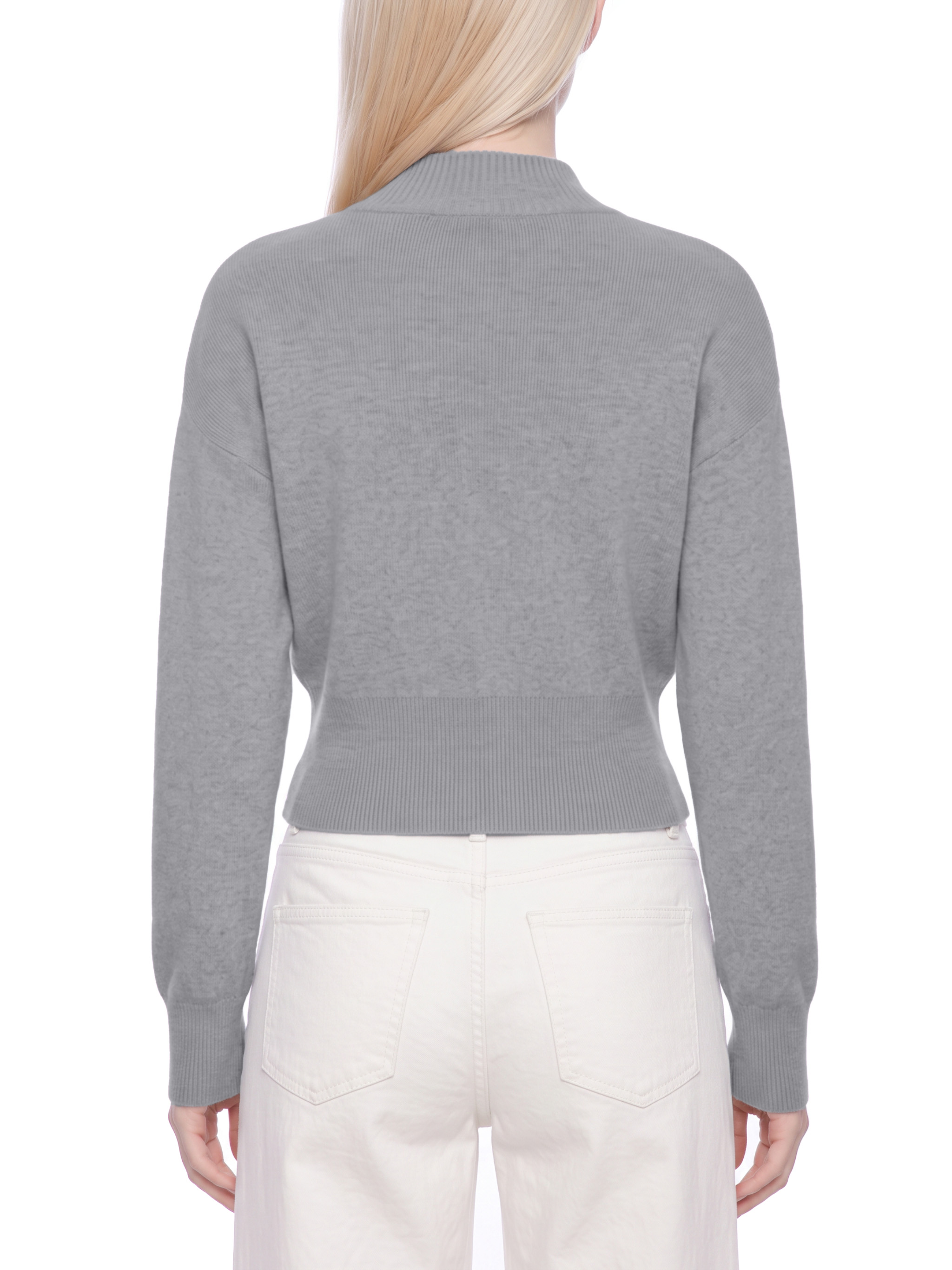 Women's Mock Neck Zip Up Cardigan #WT0223 | TAPSTITCH