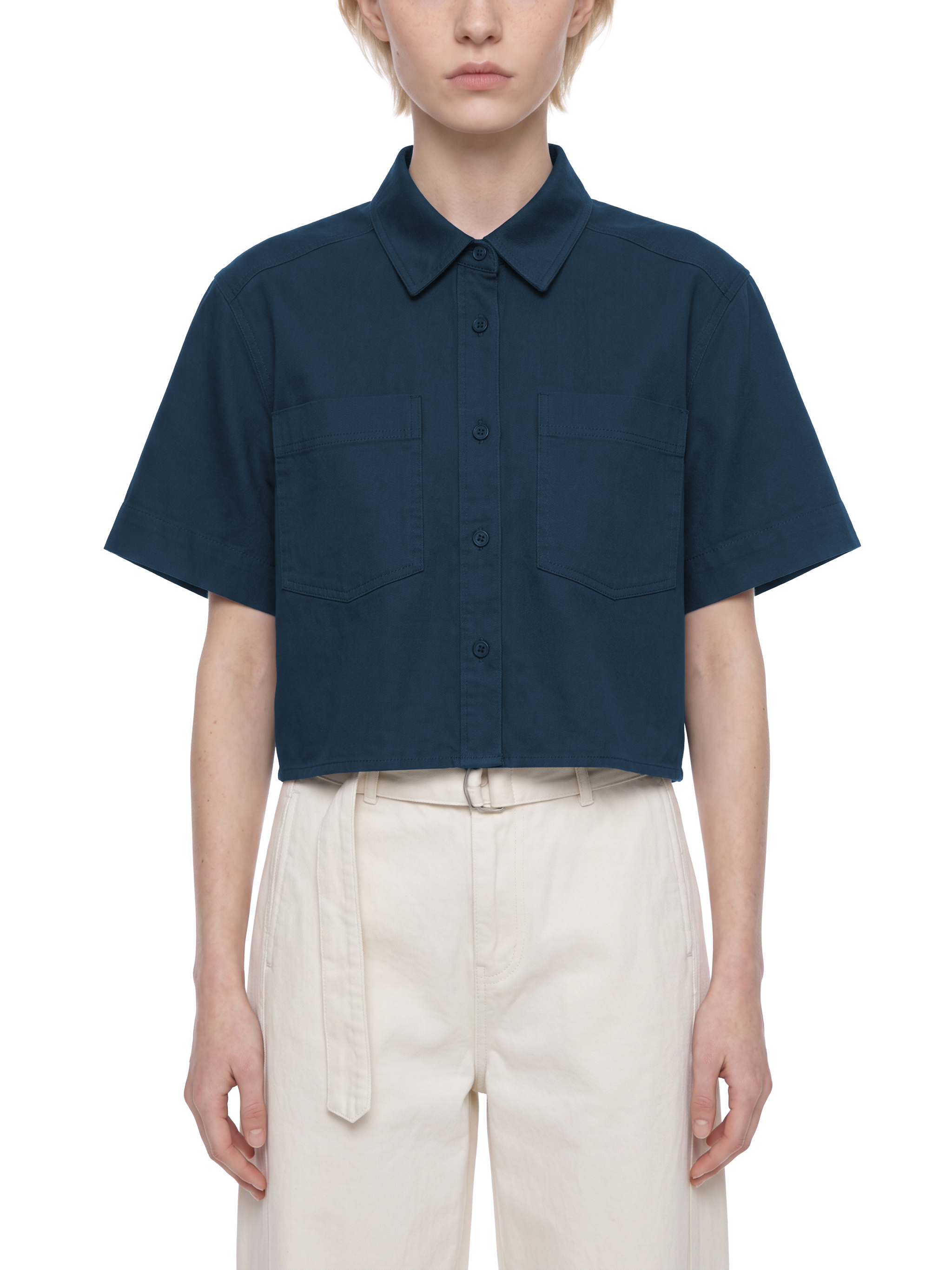 Women's Crop Short Sleeve Shirt #WT0225 | TAPSTITCH