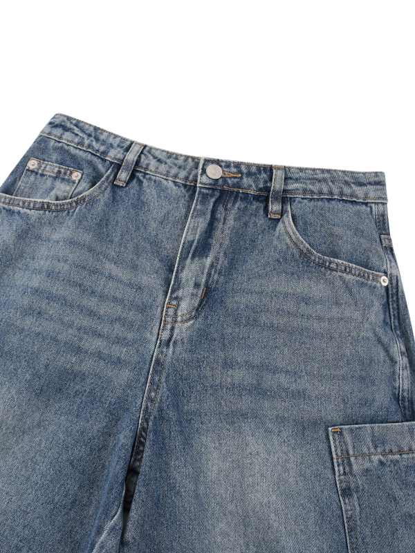 Women's Vintage Wash Barrel Leg Jeans
