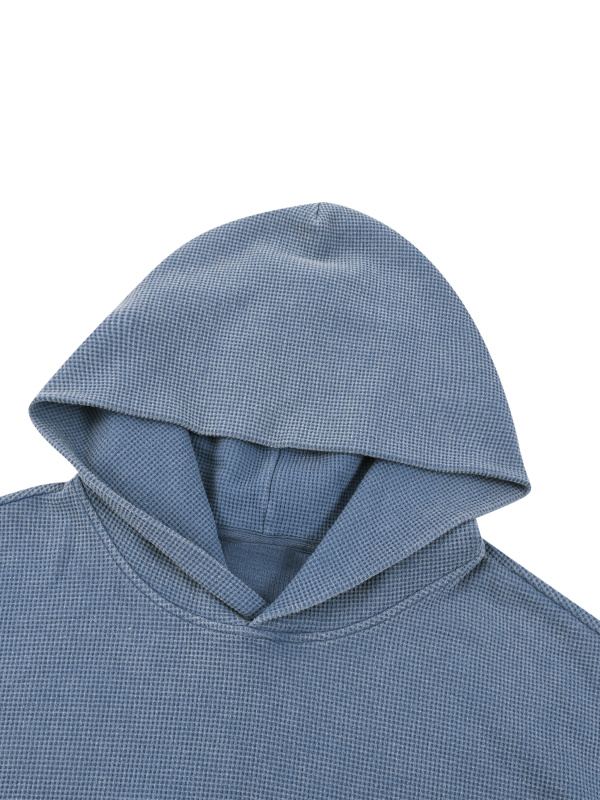 Unisex Vintage Wash Waffle Boxy Hoodie