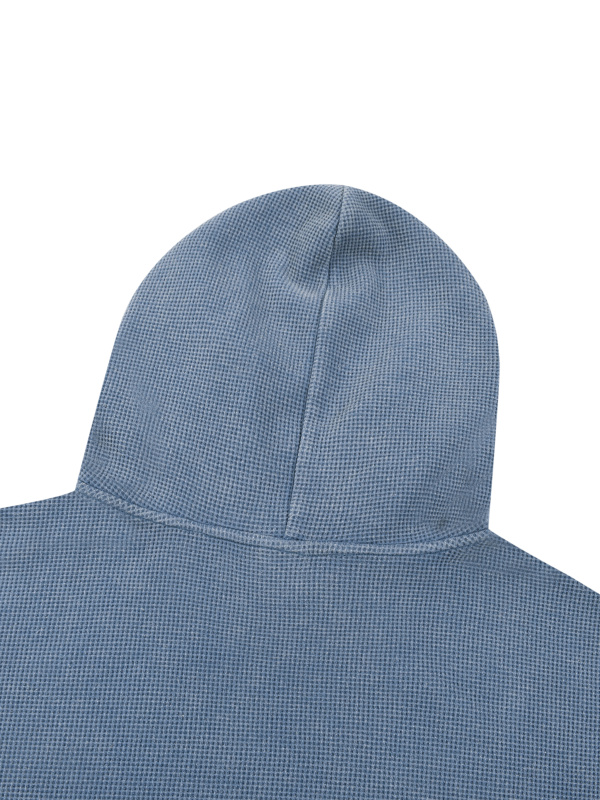Unisex Vintage Wash Waffle Boxy Hoodie