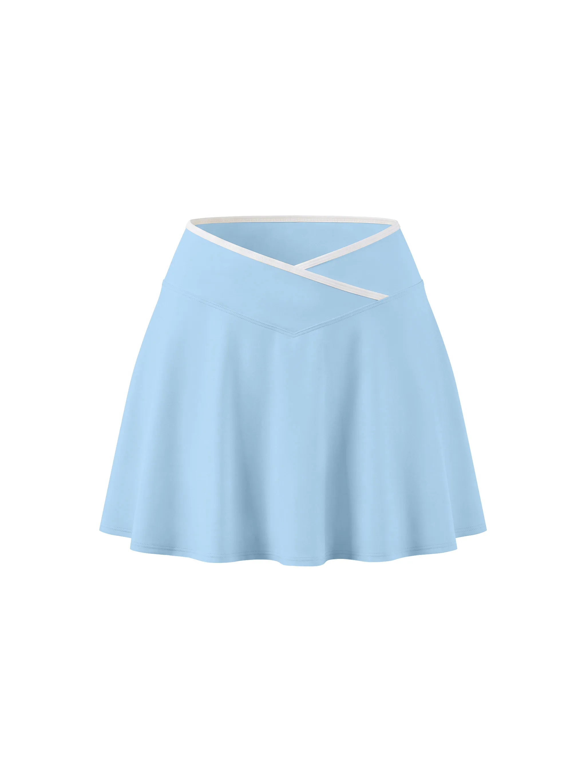 Women's Color Block A-Line Skirt - Main Image