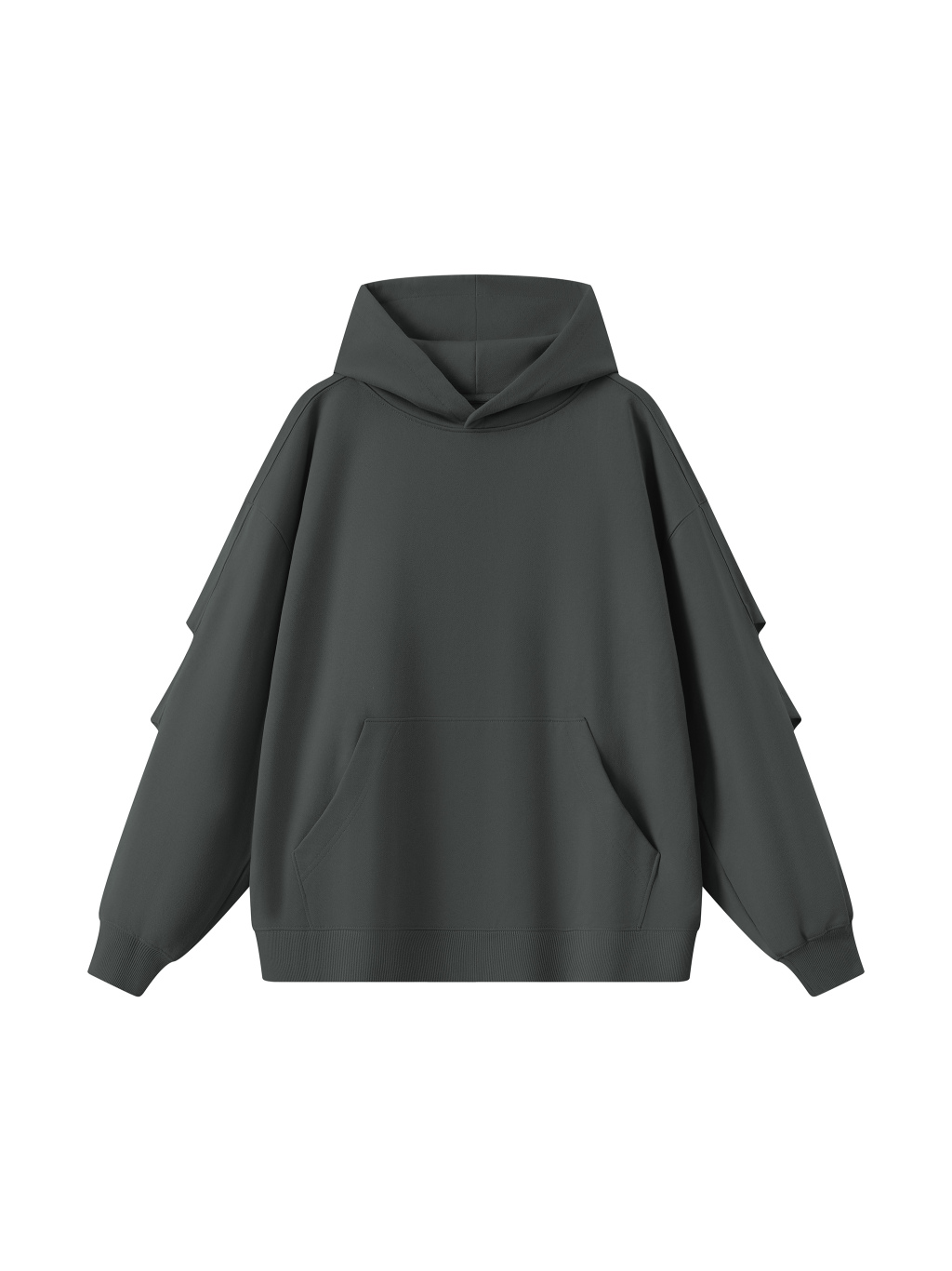 Unisex Heavyweight Ruched Sleeves Hoodie - Main Image