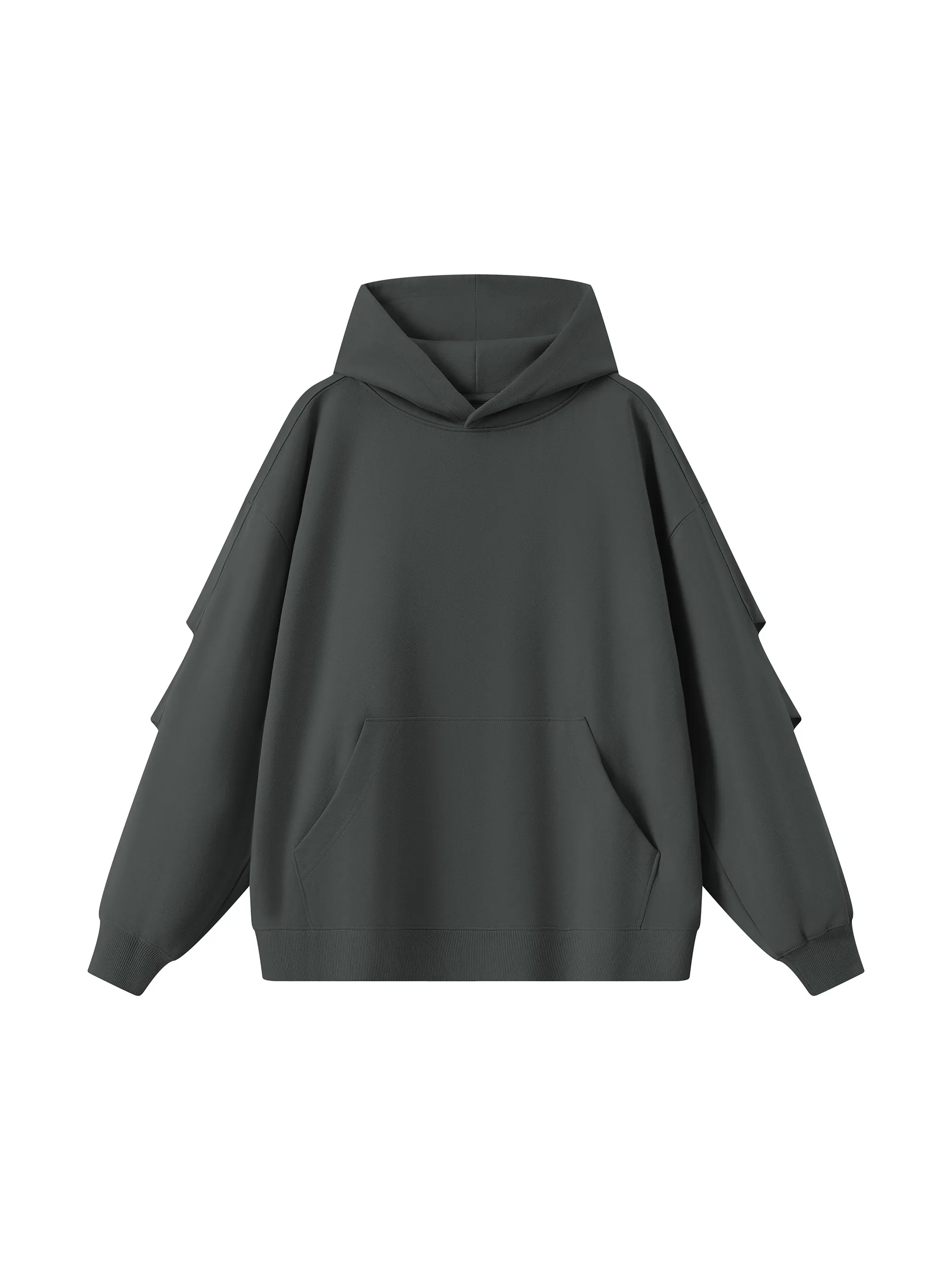 Unisex Heavyweight Ruched Sleeves Hoodie - Main Image