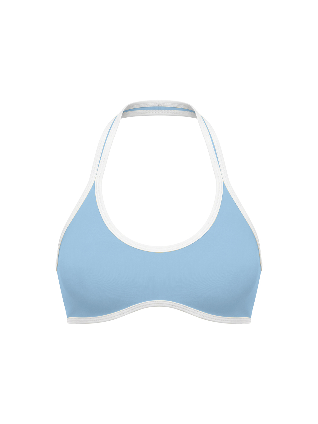 Women's Halter Color Block Yoga Sports Bra - Main Image