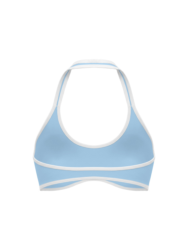 Women's Halter Color Block Yoga Sports Bra