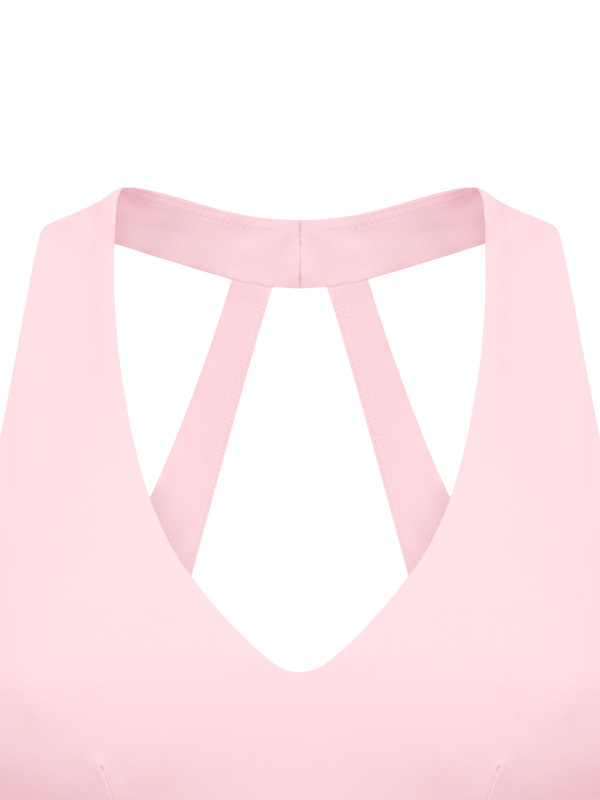 Women's Halter Cropped Sports Bra 