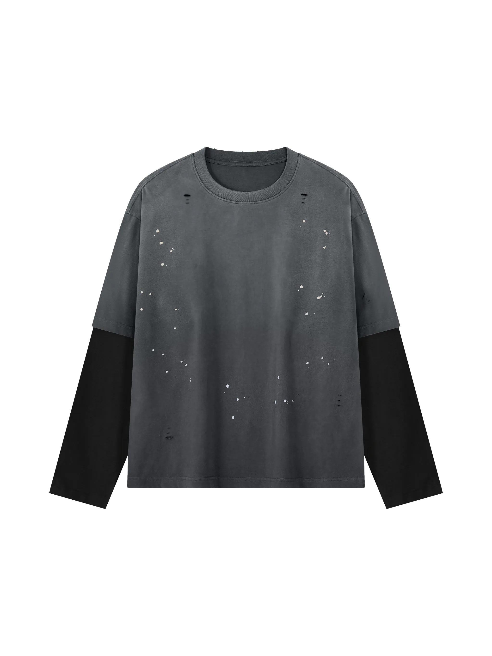 Unisex Vintage Wash Distressed Layer T-Shirt