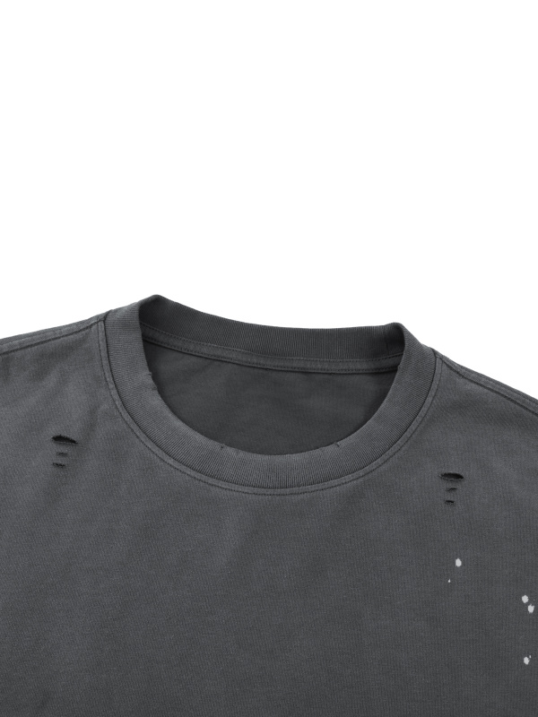 Unisex Vintage Wash Distressed Layer T-Shirt