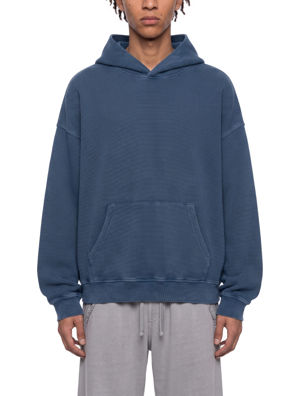 Unisex Vintage Wash Waffle Boxy Hoodie