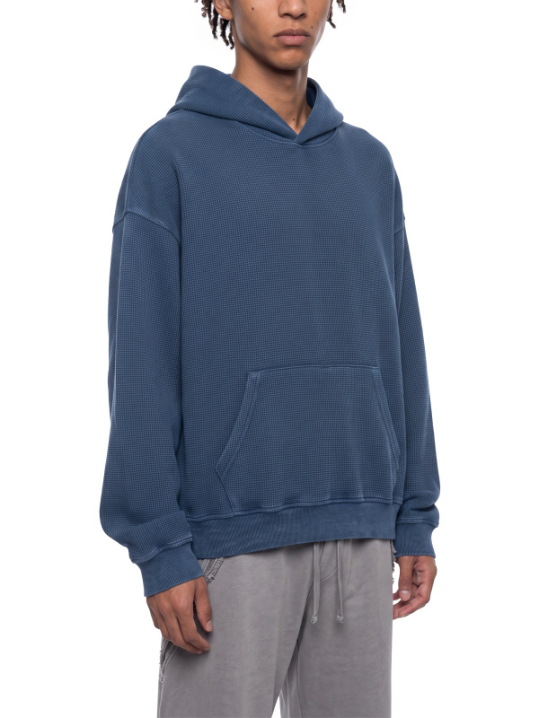 Unisex Vintage Wash Waffle Boxy Hoodie