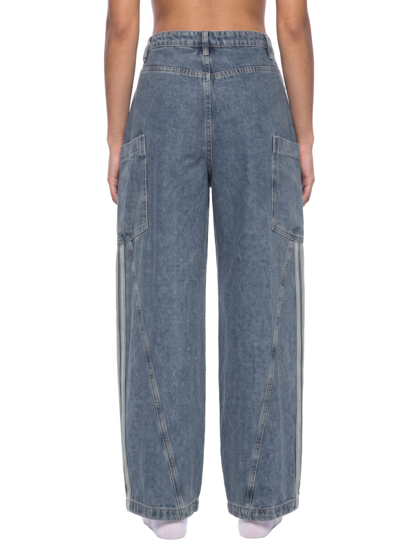 Women's Vintage Wash Barrel Leg Jeans