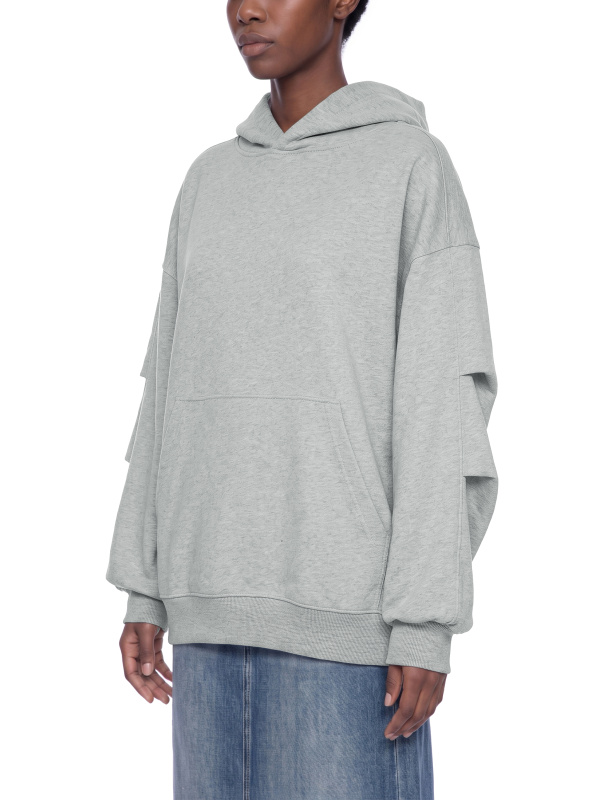Unisex Heavyweight Ruched Sleeves Hoodie