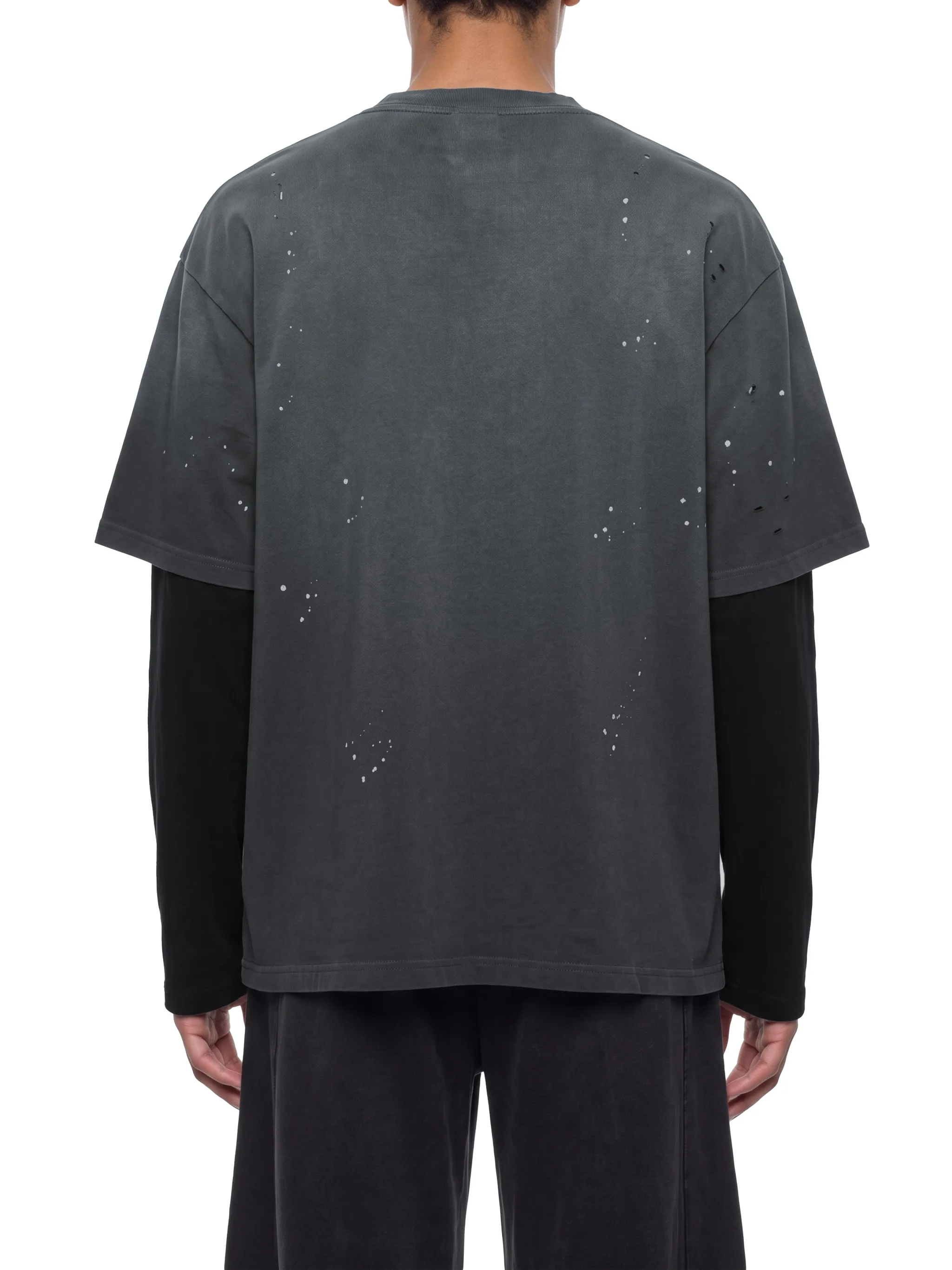 Unisex Vintage Wash Distressed Layer T-Shirt