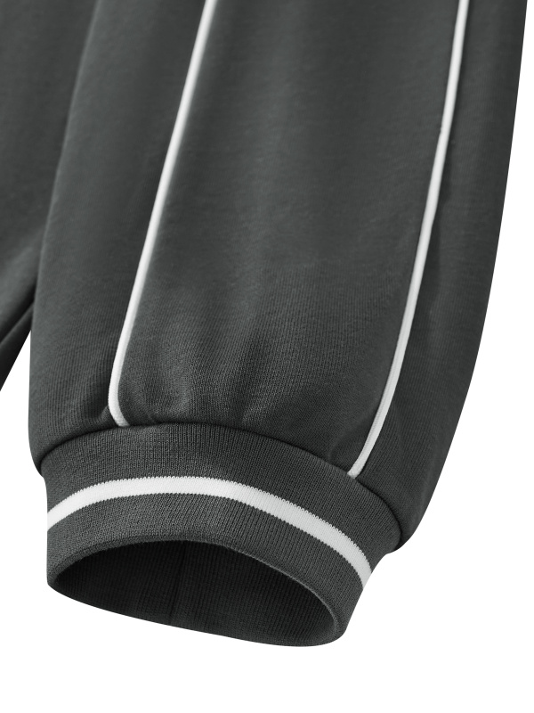 Unisex Color Block V-Neck Sweatshirt