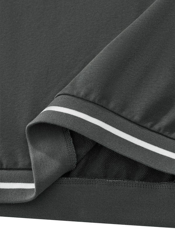 Unisex Color Block V-Neck Sweatshirt
