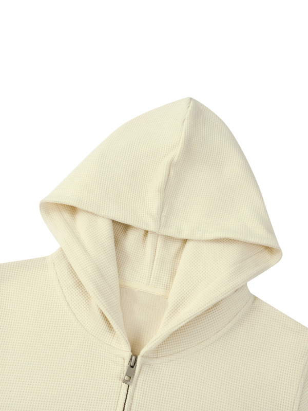 Women's Waffle Full Zip Hoodie