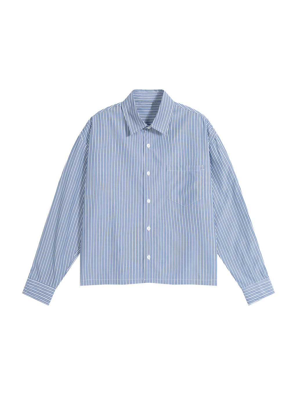 Unisex Boxy Striped Shirt - Main Image