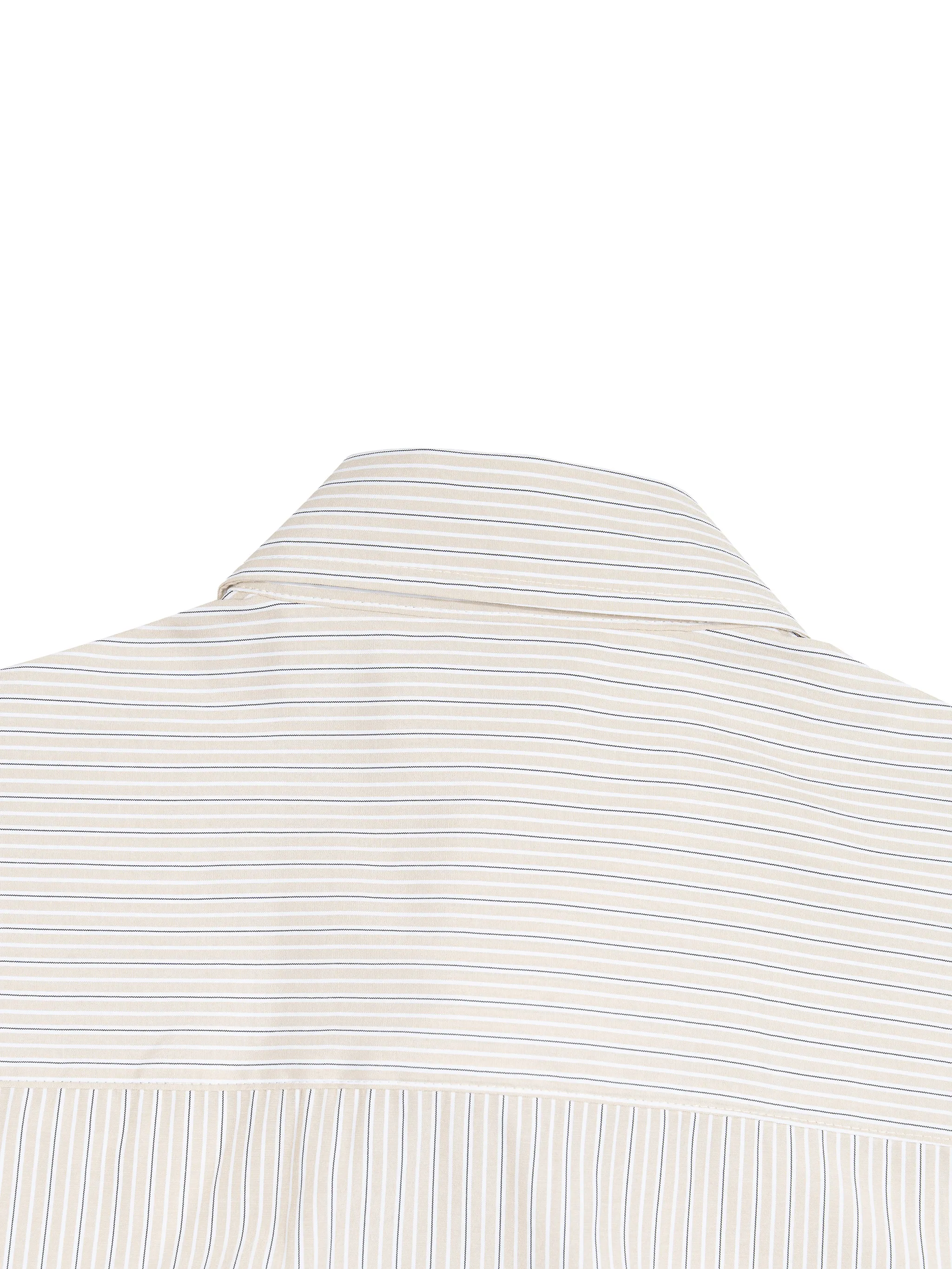 Unisex Boxy Striped Shirt