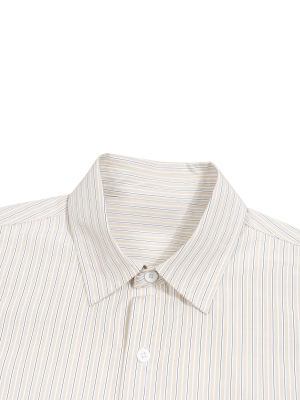 Unisex Boxy Striped Shirt