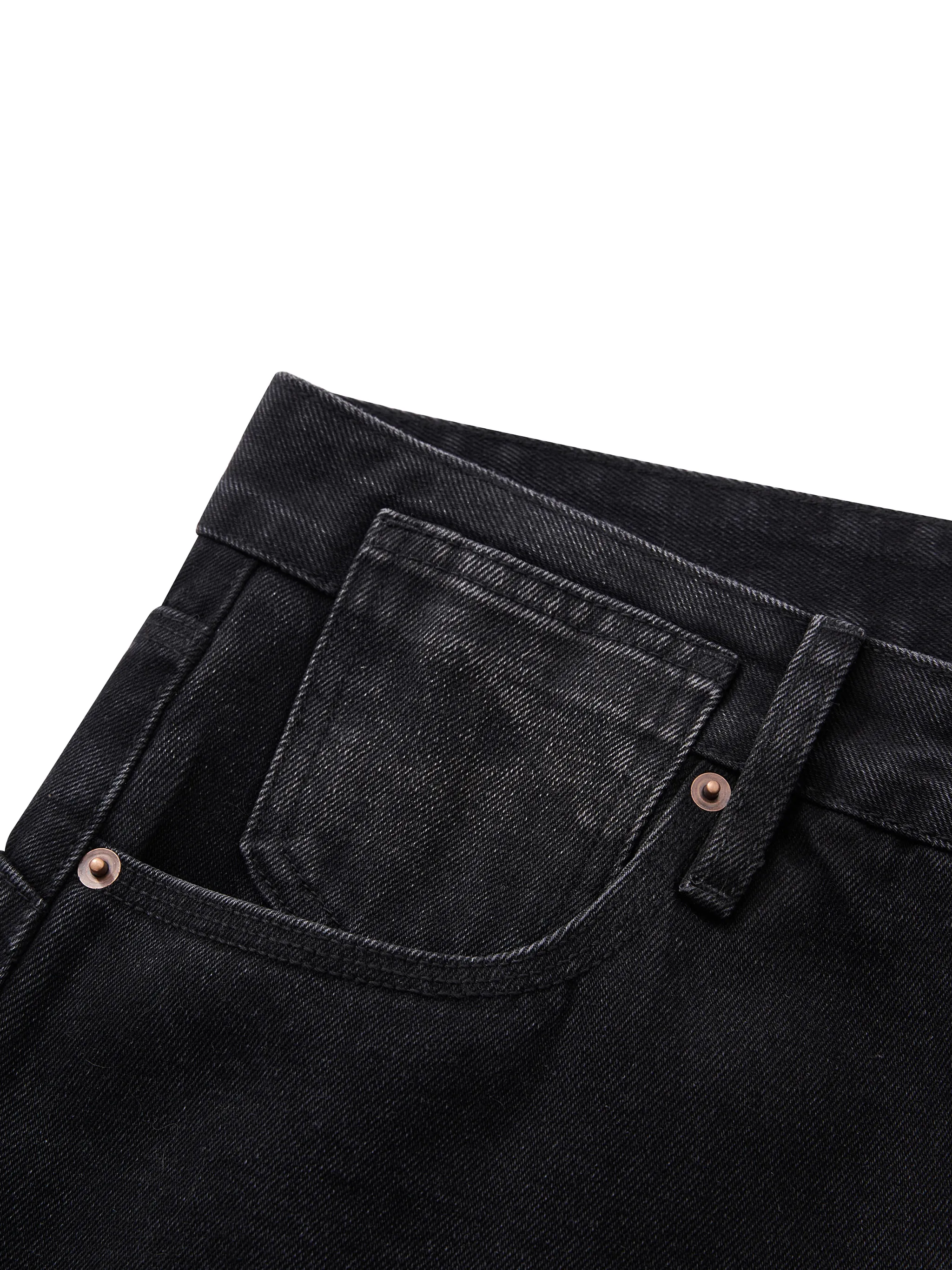 Men's Vintage Wash Wide Leg Jeans