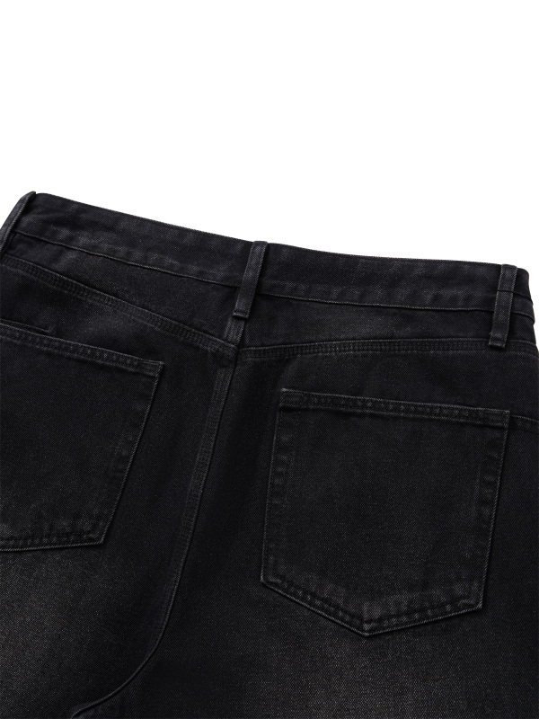 Men's Vintage Wash Wide Leg Jeans