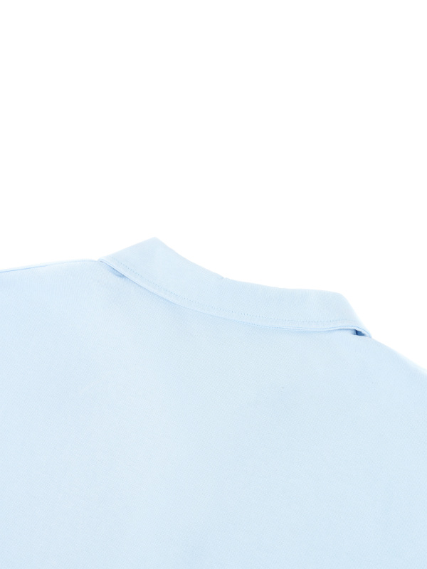Unisex Loose Long Sleeve Polo Shirt