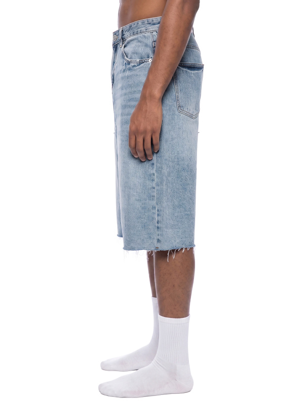 Men’s Vintage Wide Leg Denim Shorts
