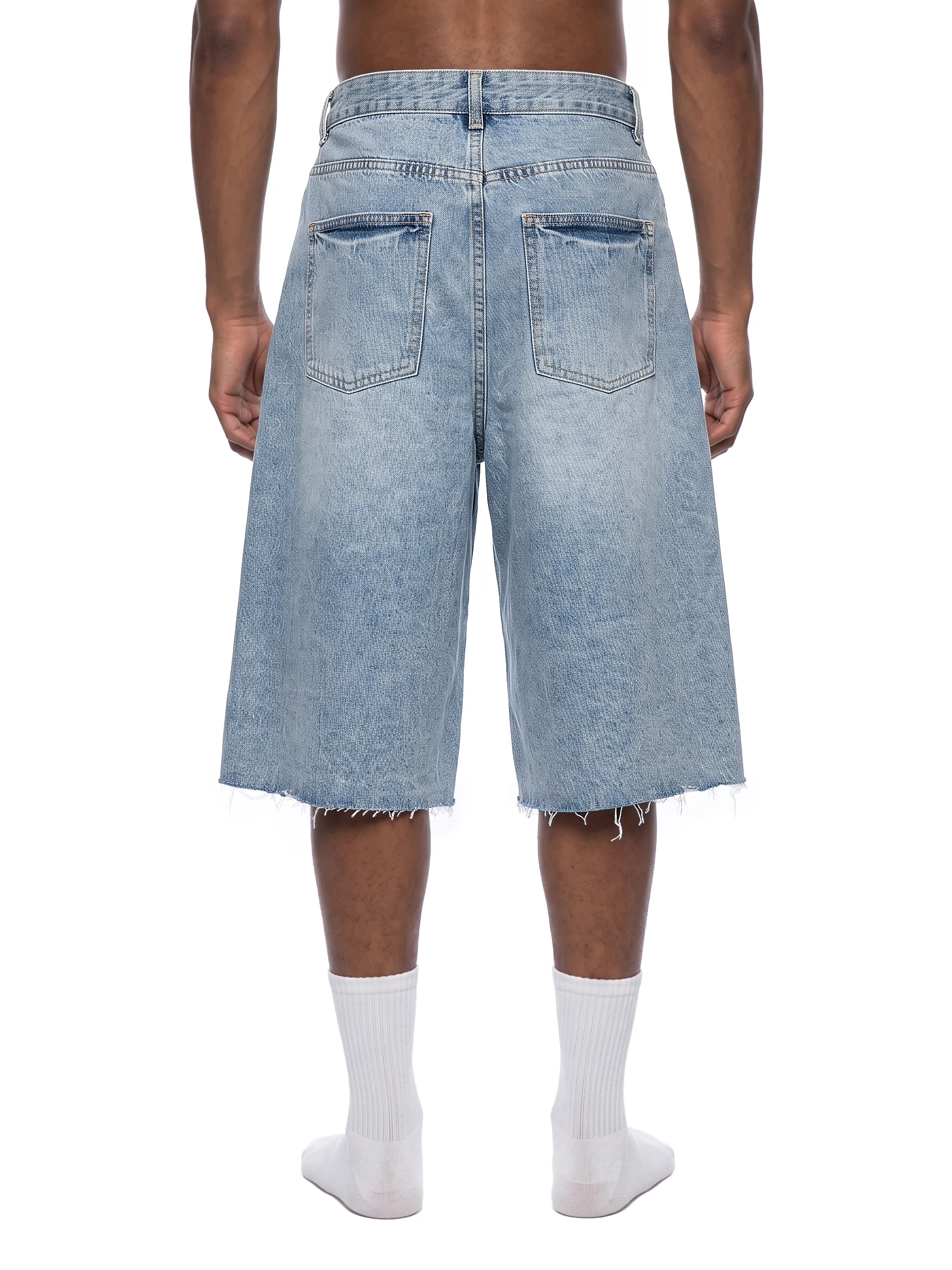 Men’s Vintage Wide Leg Denim Shorts